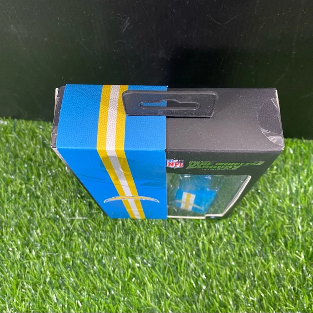 NFL Wireless Earbuds with Charging Case - Blue and Yellow